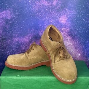 SPERRY Top Sider brown suede lace up shoes, boy's size 11.5 M